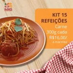 KIT 15 REFEIÇÕES - CARNE