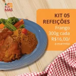 KIT 5 REFEIÇÕES - FRANGO